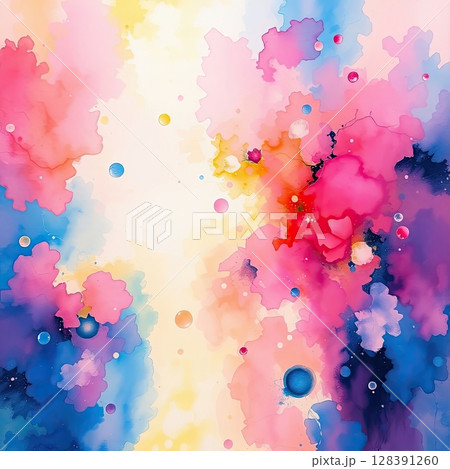 Vibrant watercolor art with modern aesthetic and color harmony. Vibrant watercolor art with modern aesthetic and color harmony. 128391260