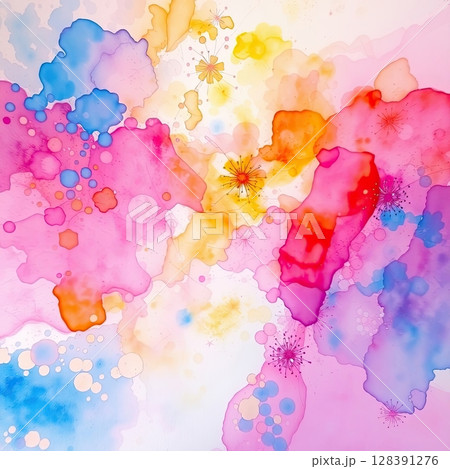 Contemporary abstract artwork using watercolor layering. Contemporary abstract artwork using watercolor layering. 128391276