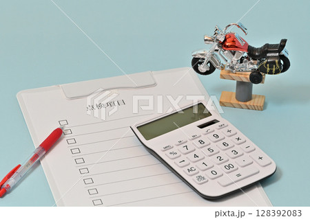 バイク保険 点検 車検 新車中古車販売 買取イメージ 128392083