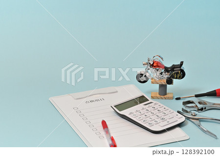 バイク保険 点検 車検 新車中古車販売 買取イメージ 128392100