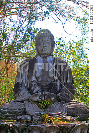 壺阪寺の石仏 128392263