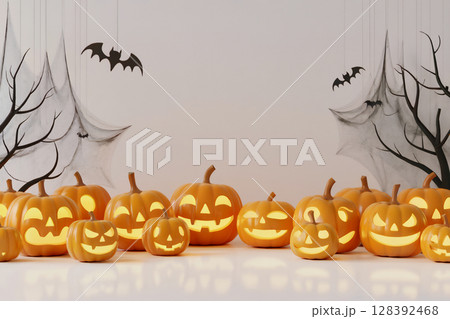 ハロウィンイメージフレーム　Generative AI 128392468