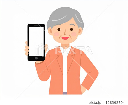 高齢者 スマートフォン 高齢者 スマートフォン 128392794