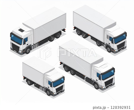 アイソメトリック　トラック 128392931