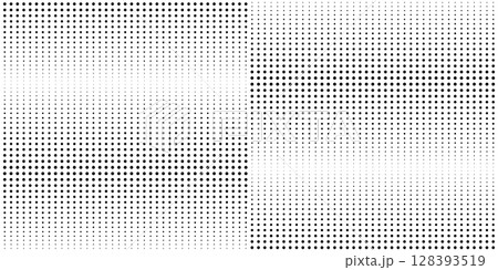 Dotted pattern with dynamic motion effect. Background with halftone gradient faded print. Polka dot abstract geometric ornament. Minimal decorative design. Vector graphic illustration Dotted pattern with dynamic motion effect. Background with halftone gradient faded print. Polka dot abstract geometric ornament. Minimal decorative design. Vector graphic illustration 128393519