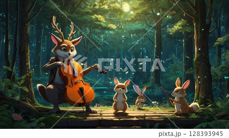 森に響く幻想の調べ～音楽家たちのファンタジー世界 128393945