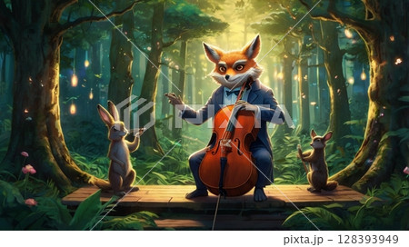 森に響く幻想の調べ~音楽家たちのファンタジー世界 森に響く幻想の調べ~音楽家たちのファンタジー世界 128393949