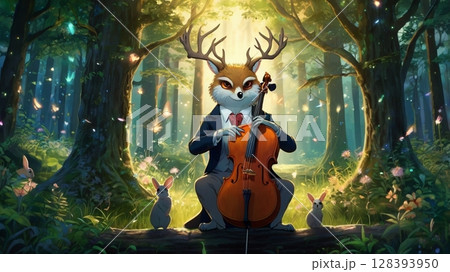 森に響く幻想の調べ～音楽家たちのファンタジー世界 128393950
