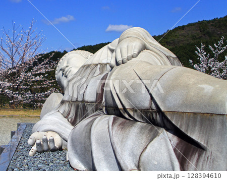 壺阪寺の天竺渡来大涅槃石像 壺阪寺の天竺渡来大涅槃石像 128394610