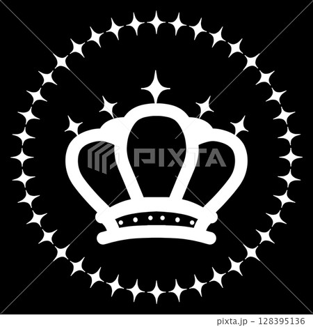 白い王冠のシンプルなランキングアイコン 128395136