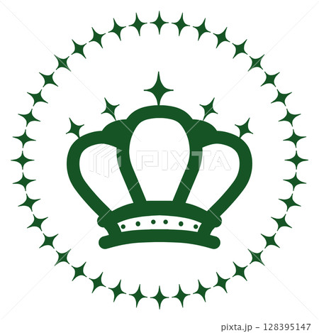 緑の王冠のシンプルなランキングアイコン 緑の王冠のシンプルなランキングアイコン 128395147