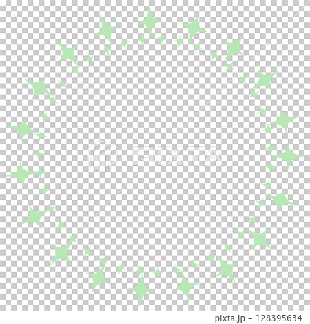 Thin diamond round frame 128395634