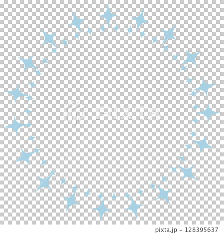 淺藍色鑽石圓框 128395637
