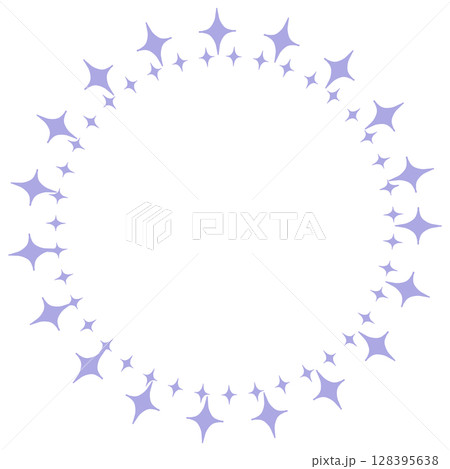 薄い青いダイヤの丸いフレーム 薄い青いダイヤの丸いフレーム 128395638