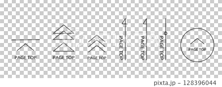 Scroll up button set for websites 128396044