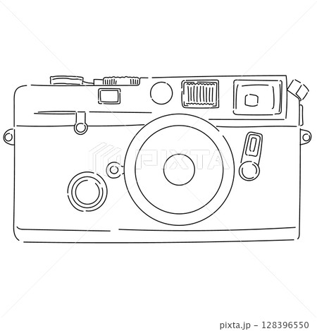 レトロな高級レンジファインダーカメラ 128396550