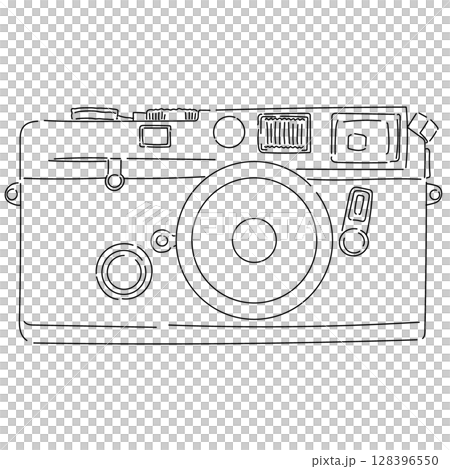 レトロな高級レンジファインダーカメラ 128396550