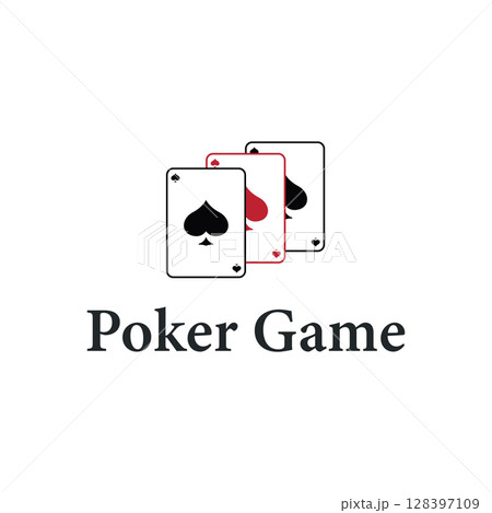 poker logo design a simple minimalist card game gambler game with card symbols as the design illustration template symbol poker logo design a simple minimalist card game gambler game with card symbols as the design illustration template symbol 128397109
