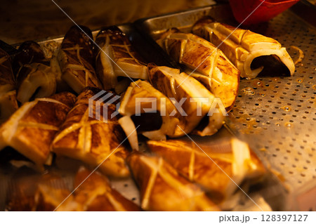 台北・寧夏夜市のB級グルメ【台湾イメージ】 128397127