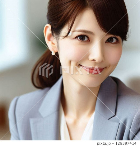 40代前後の女性サラリーマン 128397414