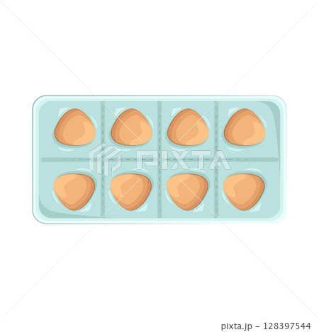 Illustration of Pill Blister Pack 128397544