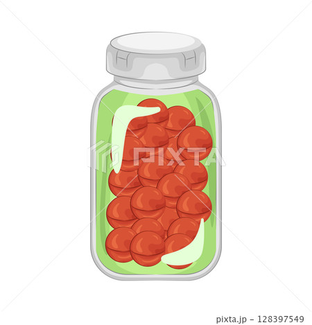 Illustration of Pill Bottle Illustration of Pill Bottle 128397549