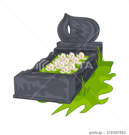 illustration of grave 128397883