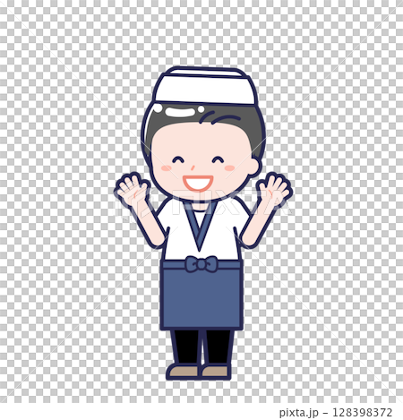 Sushi chef / diagonal / male 11 128398372