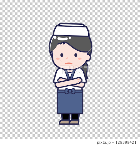 Sushi chef / diagonal / female 30 128398421