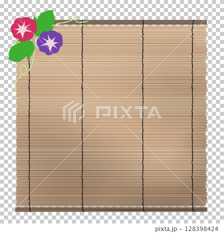 Illustration of morning glory and shade 128398424
