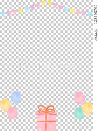 風船 水彩 お祝い イラスト 風船 水彩 お祝い イラスト 128398760