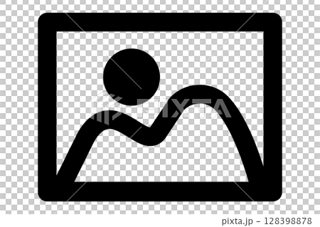 Icon illustrations for when images cannot be loaded or for when to upload images 128398878
