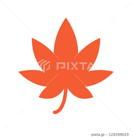 紅葉のシンプルなアイコン 128399029