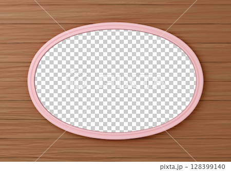 3D material_frame_oval_pink 128399140