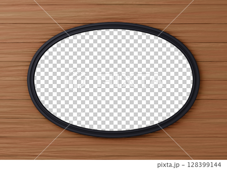 3D material_frame_oval_black 128399144