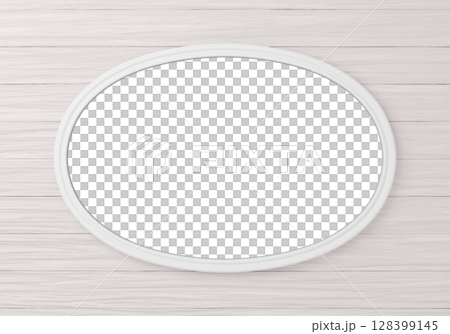 3D材質_框架_橢圓_白色 128399145