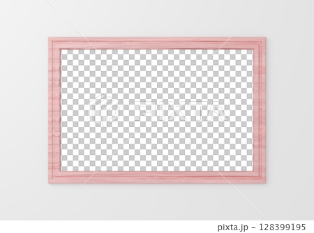 3D material_picture frame_rectangle_pink 3D material_picture frame_rectangle_pink 128399195