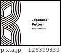 和風で幾何学的な線の背景素材 128399339