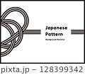和風で幾何学的な線の背景素材 128399342