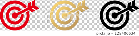 矢と的・当たりアイコンイラスト2 矢と的・当たりアイコンイラスト2 128400634