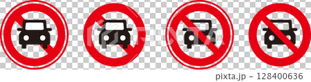 No parking sign icon No parking sign icon 128400636