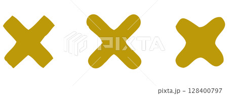 Letter x illustration element 128400797