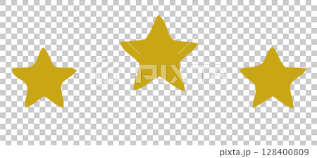 Golden star rating element vector design	 128400809
