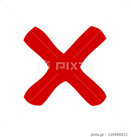 red cross mark. Cross mark element. red cross mark. Cross mark element. 128400812