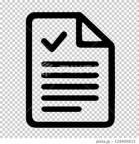 Simple document icon isolated on transparent background Simple document icon isolated on transparent background 128400815