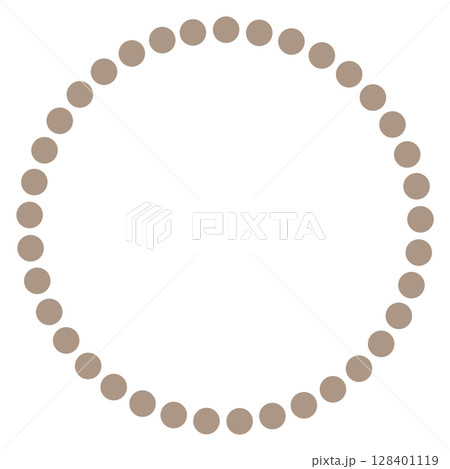 薄い茶色のシンプルな丸アイコン 128401119