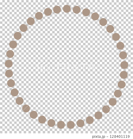 薄い茶色のシンプルな丸アイコン 128401119