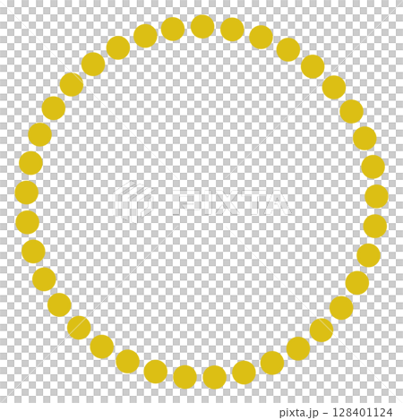 Yellow simple circle icon 128401124
