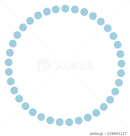 薄い水色のシンプルな丸アイコン 128401127