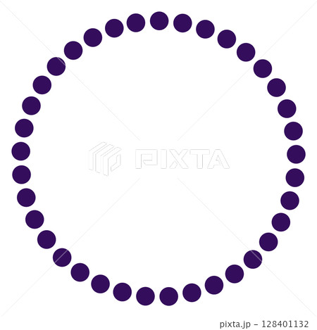 紫のシンプルな丸アイコン 128401132